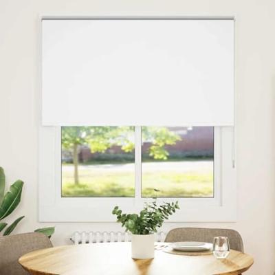VidaXL Rolgordijn verduisterend 140x175 cm stofbreedte 136,6 cm wit