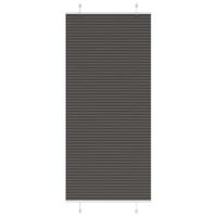 VidaXL Plissé rolgordijn 90x200 cm stofbreedte 89,4 cm polyester zwart - thumbnail
