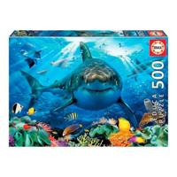 Puzzel White Shark Educa (500 pcs) - thumbnail