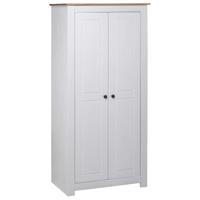 Kledingkast Panama Range 80x50x171,5 cm massief grenenhout wit - thumbnail