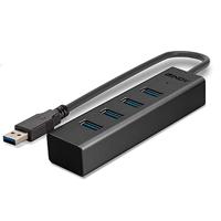 LINDY 43324 43324 USB-hub 4 poorten USB-A USB 3.1 Gen1 5 GBit/s Zwart - thumbnail