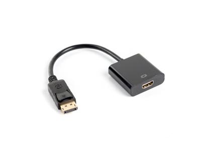 Adapter DisplayPort naar HDMI Lanberg AD-0009-BK Zwart 10 cm