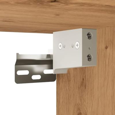 Tv-meubels 2 st wandgemonteerd 80x30x41cm artisanaal eikenkleur