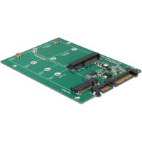 Delock 62670 Converter SATA 22-polig > 1x M.2 + 1x mSATA - thumbnail