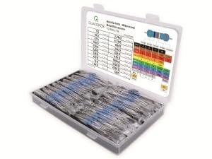 Quadrios 201711P004 201711P004 Metaalfilmweerstand assortiment Axiaal bedraad 0.5 W 1 % 400 stuk(s) Quadrios 201711P004 201711P004 Metaalfilmweerstand assortiment Axiaal bedraad 0.5 W 1 % 400 stuk(s)
