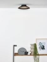 Lucide FOSKAL - Plafonnière - Ø 21,5 cm - LED - 1x6W 2700K - Zwart - thumbnail