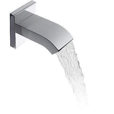 Tres Block inbouw uitloop waterval 15 cm messing chroom