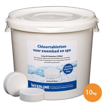 Interline chloortabletten long90 200gram/10kg