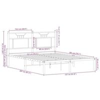 Bedframe zonder matras hout sonoma eikenkleurig 150x200 cm - thumbnail