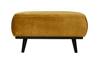 WOOOD Hocker 'Statement' Velvet, kleur Honing Geel