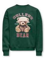 Kids ONLY winter sweater meisjes - groen - KogBila - oversize fit - thumbnail