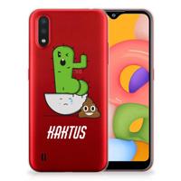 Samsung Galaxy A01 Telefoonhoesje met Naam Cactus Poo - thumbnail