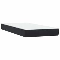 Boxspring met matras fluweel zwart 90x210 cm - thumbnail