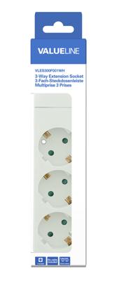 Stekkerdoos 3-Wegs Wit - Geaard