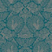 Dutch Wallcoverings Behang Escapade Pauw Groen/Goud A222-03 - thumbnail