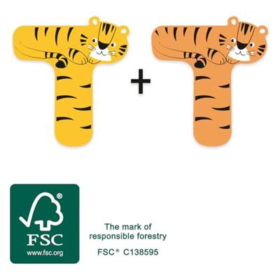 Small Foot - houten dieren kinderletter - t