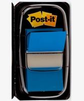 Post-it index standaard, ft 24,4 x 43,2 mm, houder met 50 tabs, blauw - thumbnail