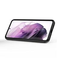 Lunso - Armor backcover hoes met ringhouder - Samsung Galaxy S22 Plus - Zwart - thumbnail