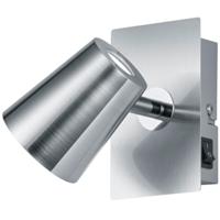 LED Wandspot Vierkant 6W - Warm Wit 3000K - Mat Nikkel Aluminium - thumbnail