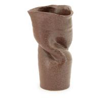 By-Boo Vaas 'Songa' Aardewerk, 36cm hoog, kleur Burgundy - thumbnail