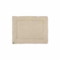 Jollein boxkleed Bliss knit 75x95cm nougat/coral fleece - thumbnail