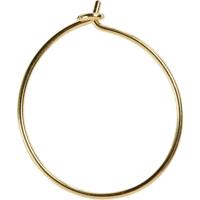 Creativ Company Oorbel, d 20 mm, verguld, 8 stuk/ 1 doos - thumbnail