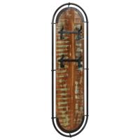 VidaXL Wandkapstokken 2 st met 4 haken massief gerecycled hout - thumbnail