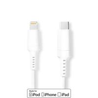 Nedis CCGW39650WT10 Apple Lightning Cable Apple Lightning 8-pin Male - Usb-c™ 1.0 M White - thumbnail