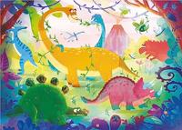 Clementoni puzzel grappige dino&apos;s, 2x20st. - thumbnail