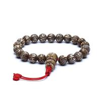 Gegraveerde Mala Schelp Armband met Om Mani Padme Hum Mantra - thumbnail