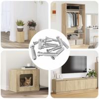 VidaXL Hoofdkapbout 2900 pcs zilver staal - thumbnail