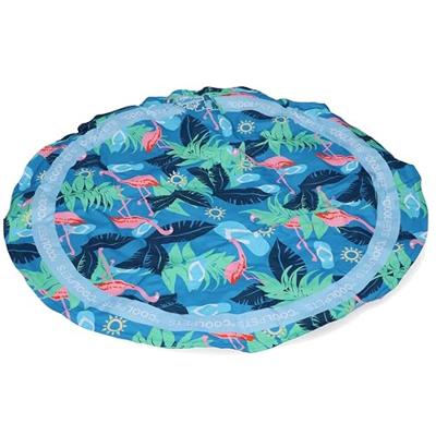 Coolpets tropical premium koelmat flamingo hond Diameter: 65cm