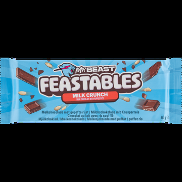 Feastables MrBeast Melk Crunch Chocolade Reep 60 g bij Jumbo