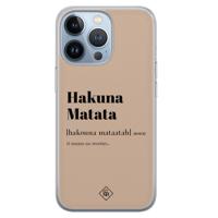 iPhone 13 Pro siliconen hoesje - Hakuna matata - thumbnail