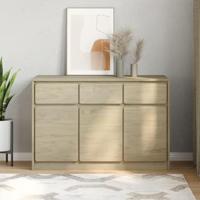 Dressoir SAUDA 114x43x75,5 cm massief grenenhout eikenkleurig - thumbnail