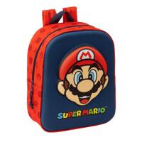 Schoolrugzak Super Mario Rood Marineblauw 22 x 27 x 10 cm - thumbnail