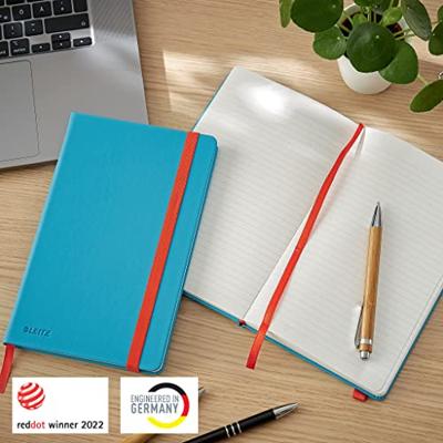 Leitz Cosy notitieboek met harde kaft, voor ft A5, gelijnd, blauw
