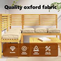 VidaXL Kussen 6 pcs beige 40 x 40 x 8 cm oxford stof - thumbnail