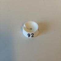 MB wit/zwart 92 voor op kledinghanger - thumbnail