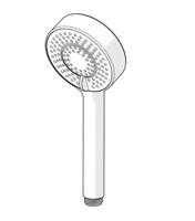 Hansa Hansabasicjet handdouche m. 3 stralen Ø9.5cm chroom 44630300 - thumbnail