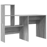 Bureau met lade Grijs sonoma 131,5 x 50 x 106,5 cm Bewerkt hout - thumbnail
