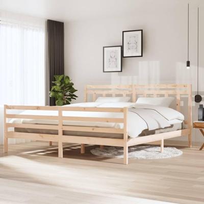 Bedframe massief hout 200x200 cm Bedframe massief hout 200x200 cm