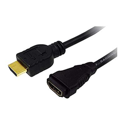 LogiLink CH0056 HDMI-kabel HDMI Verlengkabel HDMI-A-stekker, HDMI-A-bus 2.00 m Zwart 4K UHD LogiLink CH0056 HDMI-kabel HDMI Verlengkabel HDMI-A-stekker, HDMI-A-bus 2.00 m Zwart 4K UHD