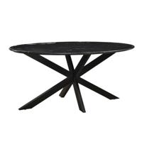 Marble Oval Spider Black 180cm-12741 - thumbnail