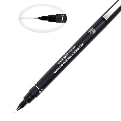 Uni Pin fineliner, ronde punt, 0,7 mm, zwart