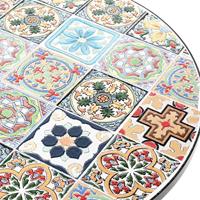 Outdoor Living by Decoris bistrotafel braga 60x76cm zwart - thumbnail