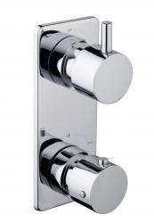 Wiesbaden Caral inbouw 2-wegs douchethermostaat rond chroom