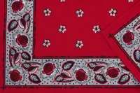 Boeren zakdoek rood Kleine Bloem 55 x 55 cm - Rode zakdoek - HRBZ02 - HRBZ02 - thumbnail