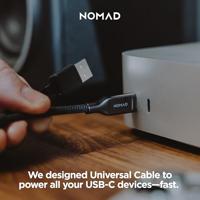 Nomad USB-C to USB-C Kevlar® cable (1.5m/240W) - Carbide - thumbnail