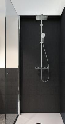 Hansgrohe Crometta E Regendoucheset met thermostaat EcoSmart Chroom
